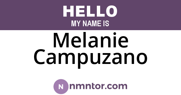 Melanie Campuzano