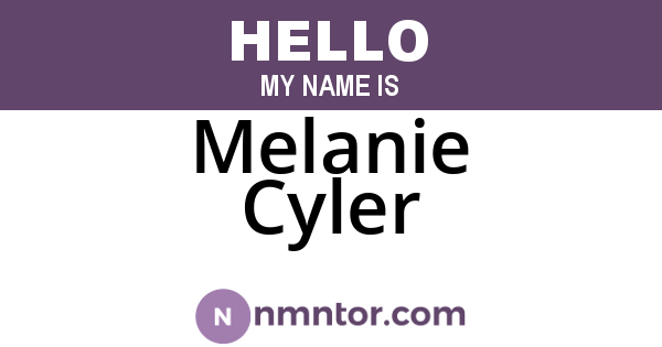 Melanie Cyler