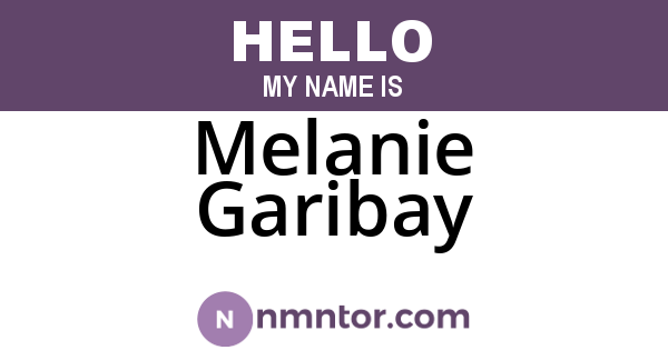 Melanie Garibay
