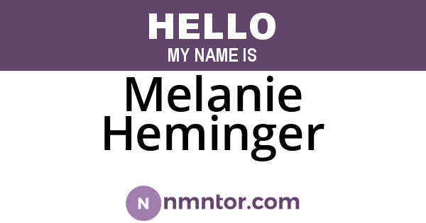 Melanie Heminger