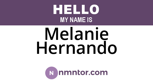 Melanie Hernando