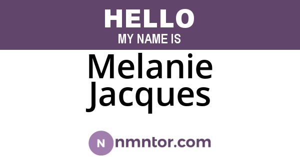 Melanie Jacques