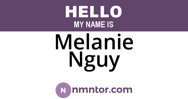 Melanie Nguy