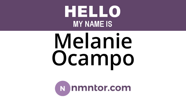 Melanie Ocampo