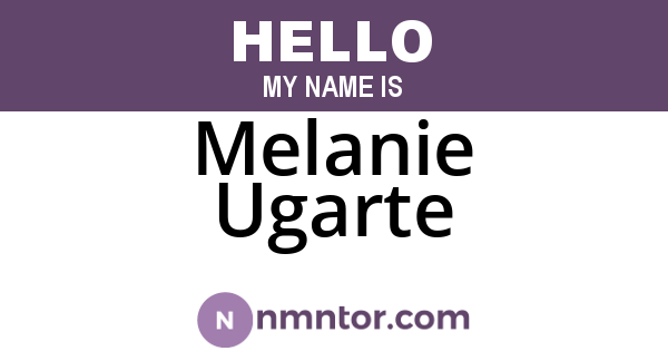 Melanie Ugarte