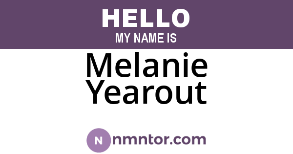 Melanie Yearout