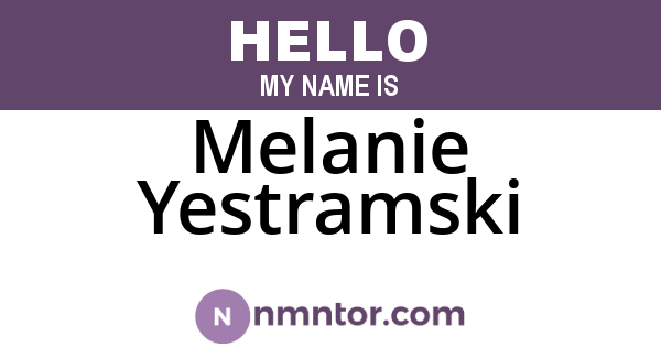 Melanie Yestramski
