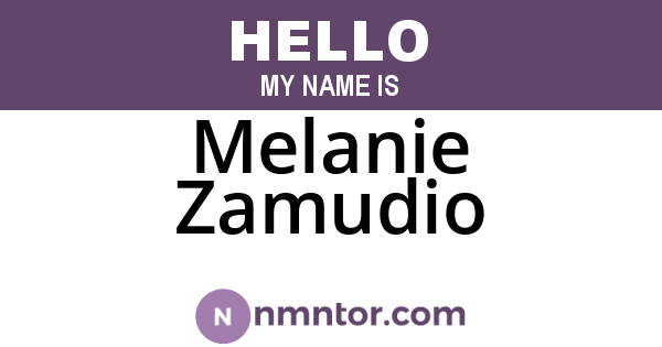 Melanie Zamudio