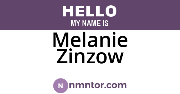 Melanie Zinzow