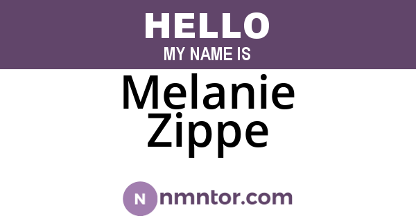 Melanie Zippe