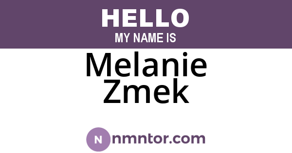 Melanie Zmek