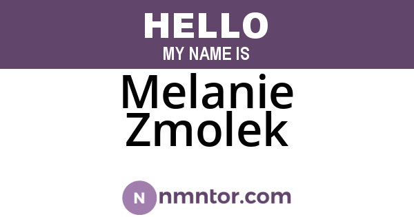 Melanie Zmolek