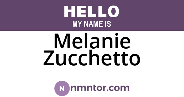 Melanie Zucchetto