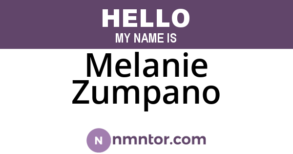 Melanie Zumpano