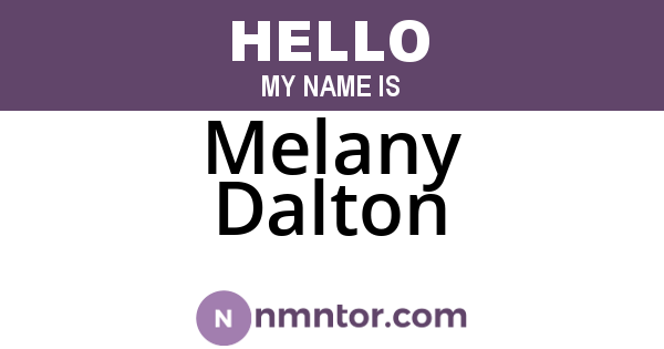 Melany Dalton