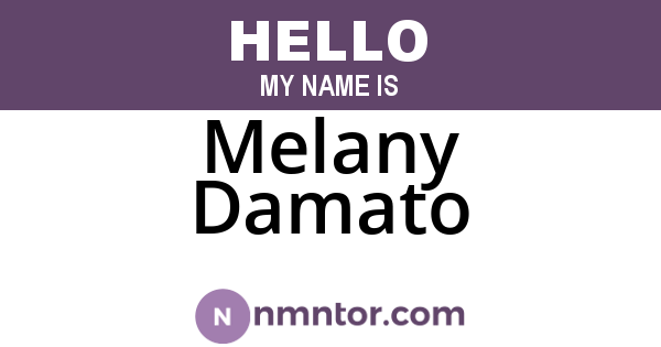 Melany Damato