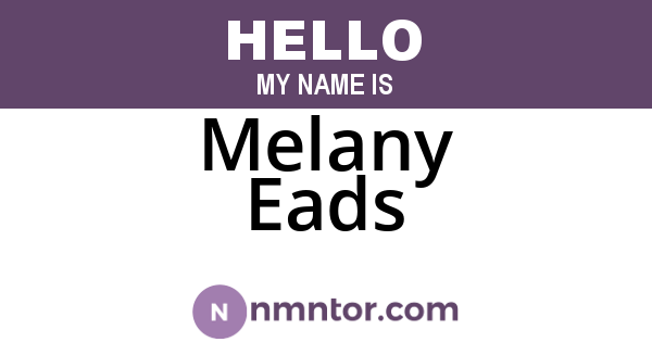 Melany Eads