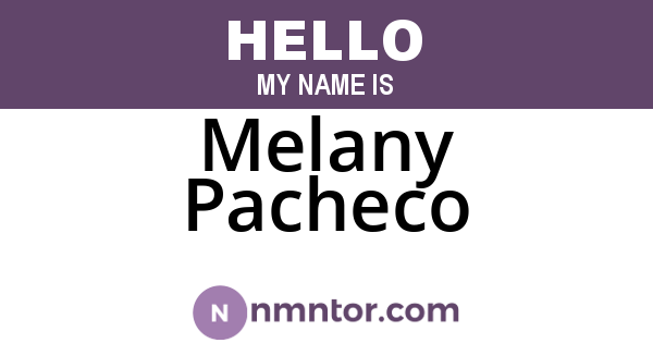 Melany Pacheco