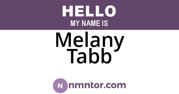 Melany Tabb