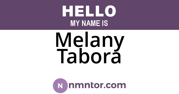 Melany Tabora