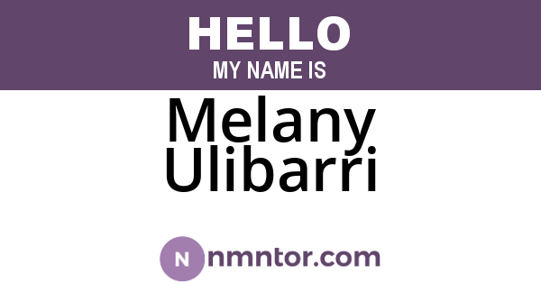 Melany Ulibarri