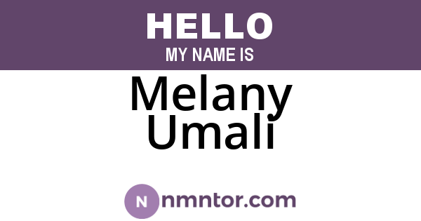 Melany Umali