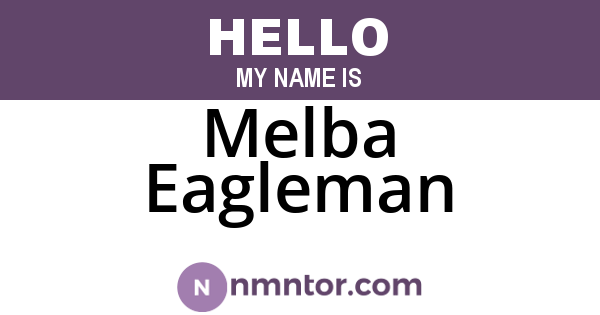 Melba Eagleman