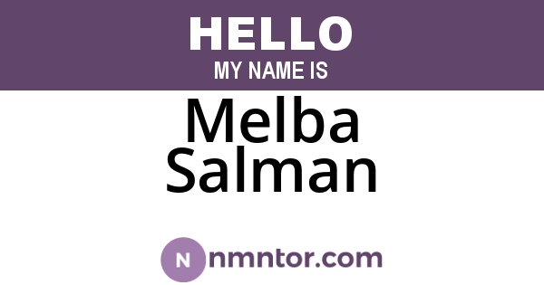 Melba Salman