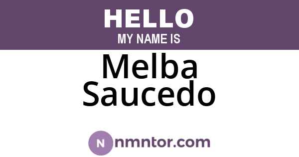 Melba Saucedo