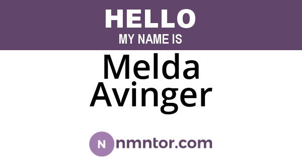 Melda Avinger