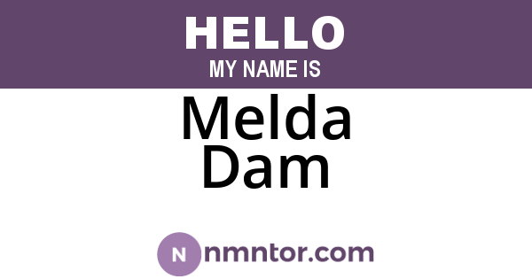 Melda Dam