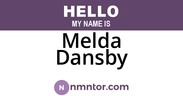 Melda Dansby