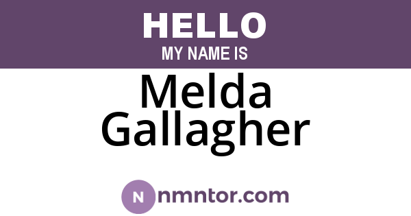 Melda Gallagher