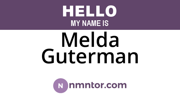 Melda Guterman
