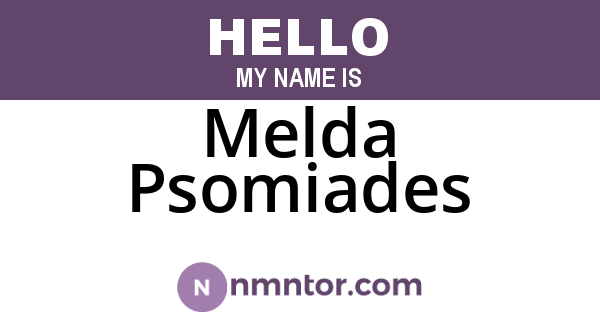 Melda Psomiades