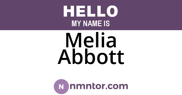 Melia Abbott