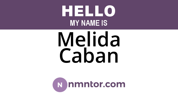 Melida Caban