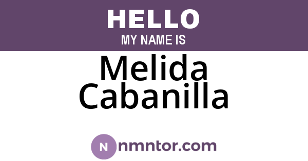 Melida Cabanilla