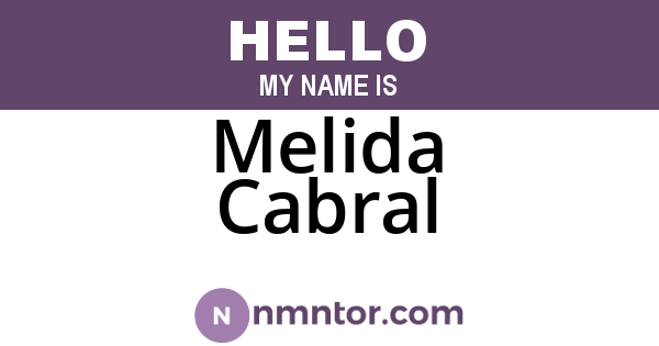 Melida Cabral
