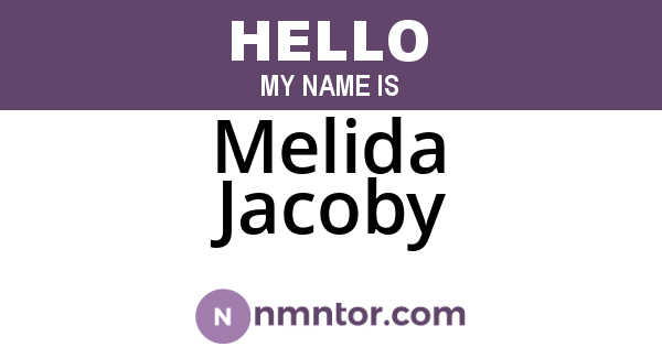 Melida Jacoby