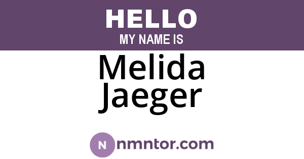 Melida Jaeger