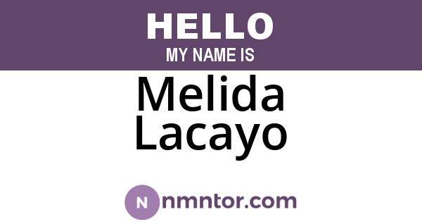 Melida Lacayo