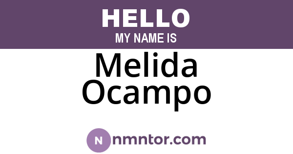 Melida Ocampo