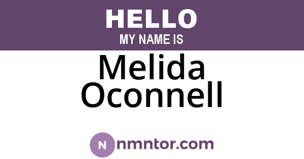 Melida Oconnell