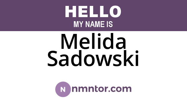 Melida Sadowski