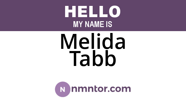 Melida Tabb