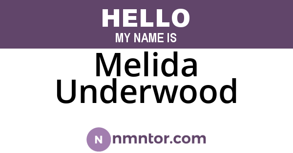 Melida Underwood