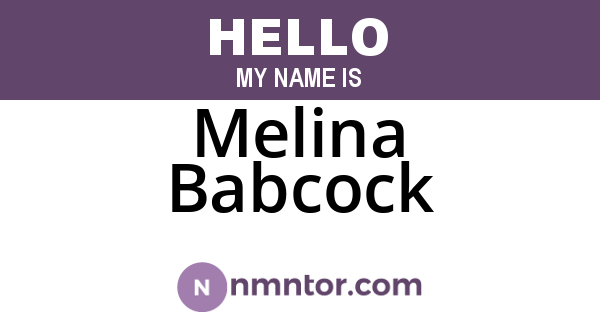Melina Babcock