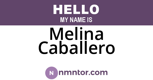 Melina Caballero