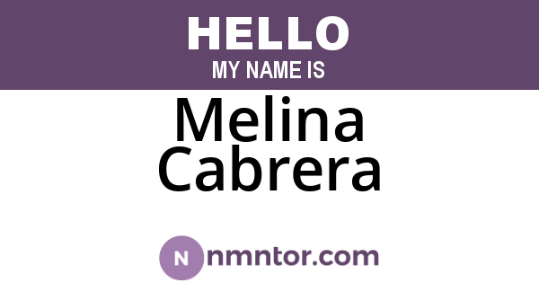 Melina Cabrera